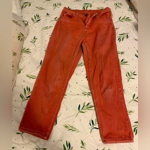 High waisted copper jeans. Girlfriend jean 26W.